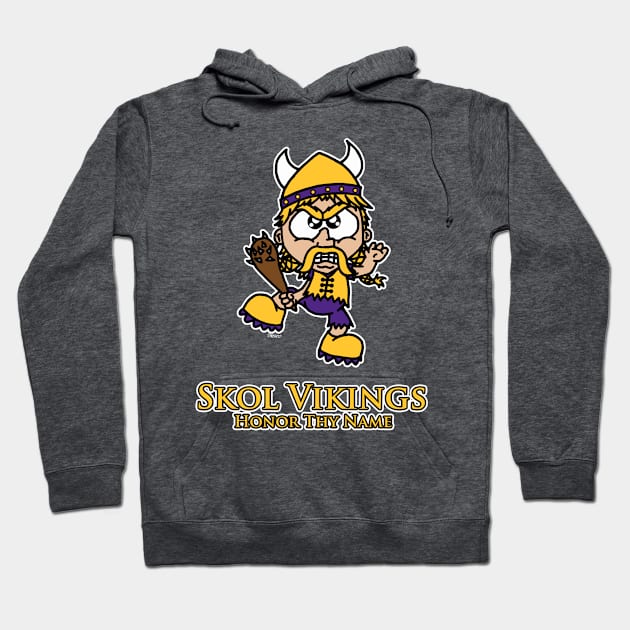 Skol Vikings Hoodie by BogusPunkin Studios 